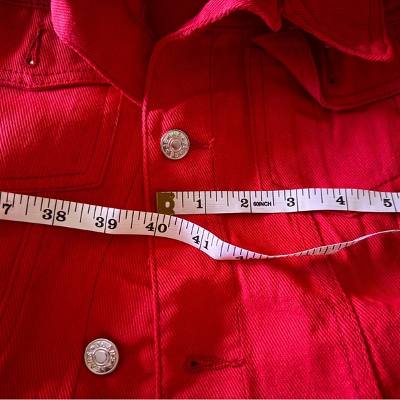 2 - Red Jean Lightweight Jacket - Picture 15 of 15